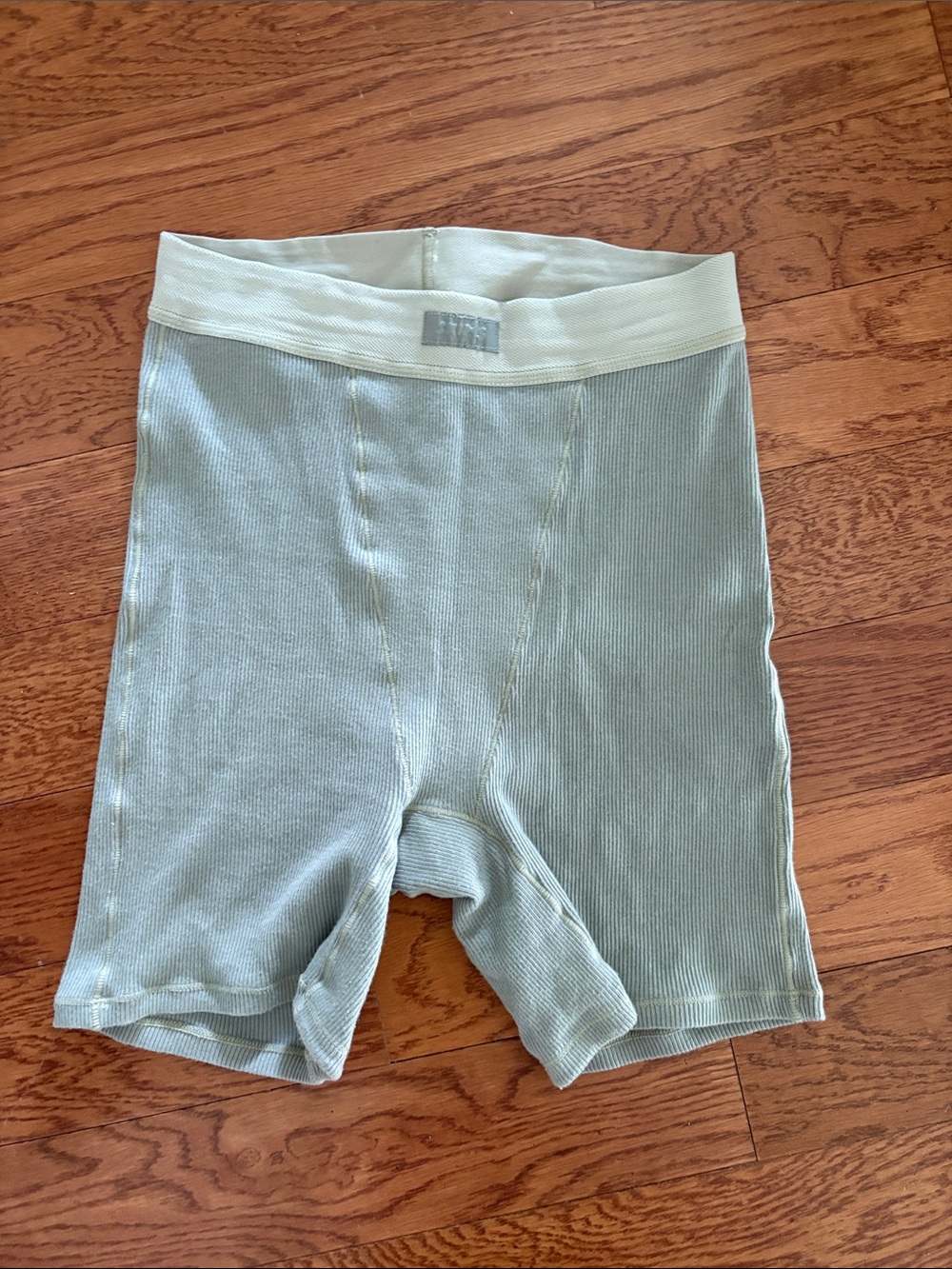Skims Women’s Cotton Ribbed Boxer Mineral Size XS
